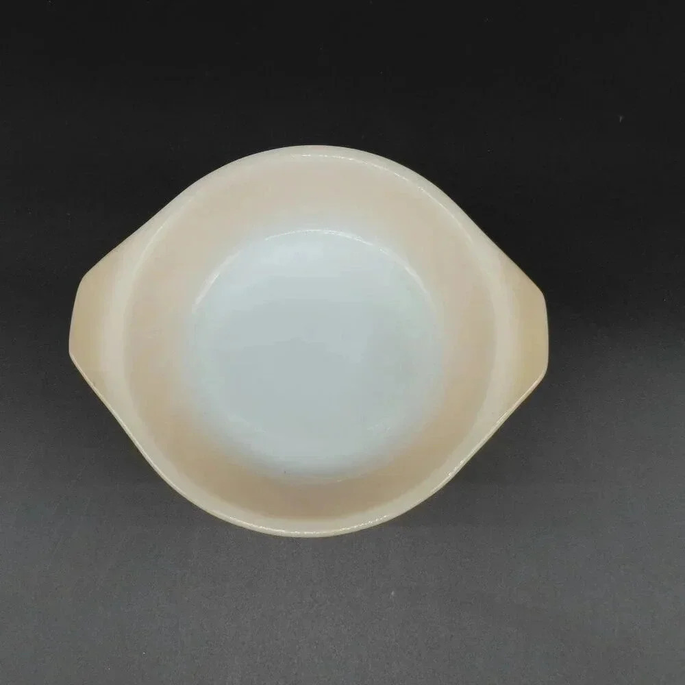 Vintage Anchor Hocking Fire King Peach Luster Casserole Dish Set of 3 - Picture 11 of 14